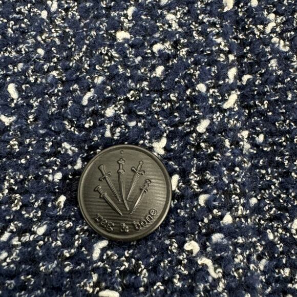 Rag & Bone Slade Blazer Blue Tweed Textured Fall Winter Style Size 2 - Picture 11 of 14